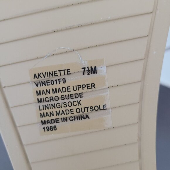 NEW Anne Klein Akvinette Women's 7.5M Platform Micro Suede Sandals - Picture 6 of 8